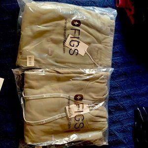 FIGS WILD DOVE SWEATPANTS AND HOODED SWEAT SHIRT